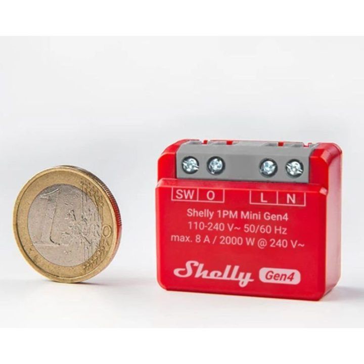 Išmanusis energijos matavimo jungiklis Shelly 1PM Mini Gen4