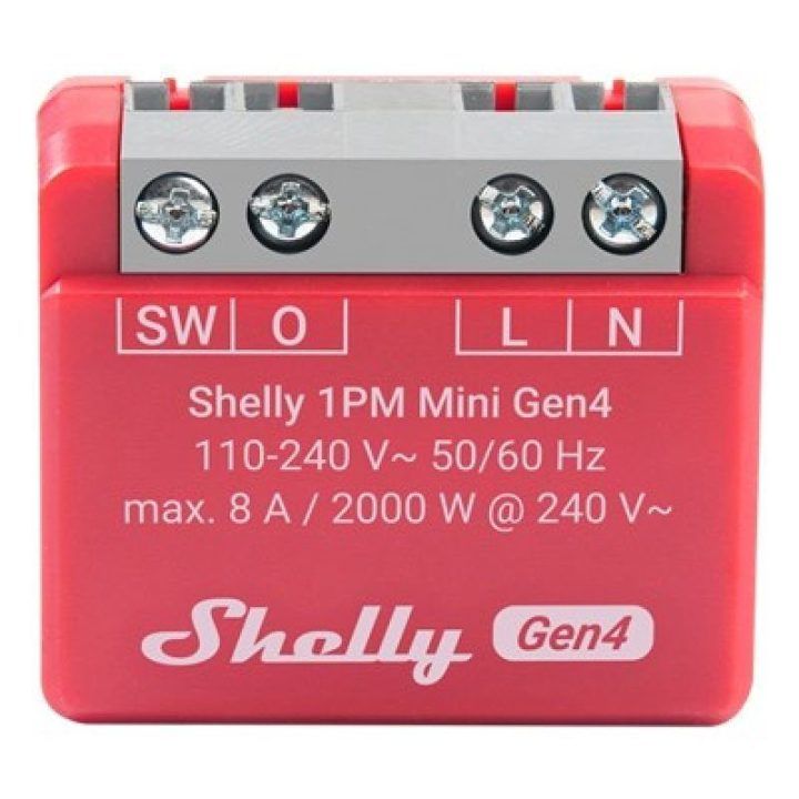 Išmanusis energijos matavimo jungiklis Shelly 1PM Mini Gen4