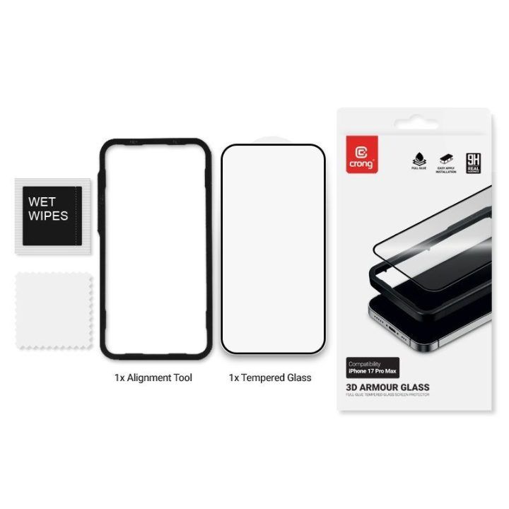 Grūdintas apsauginis stiklas iPhone 18 Pro Max / 17 Pro Max