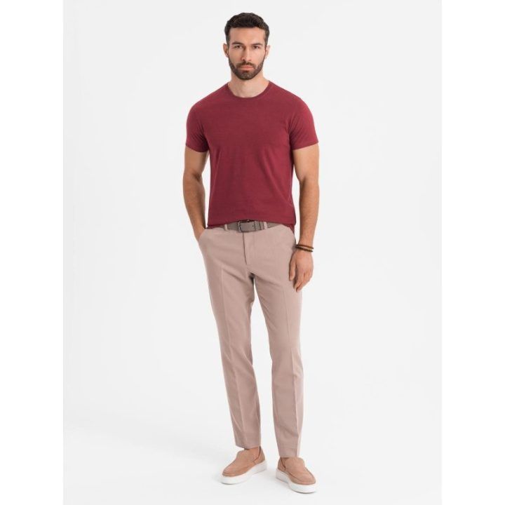Vyriški bordo marškinėliai Ombre Clothing