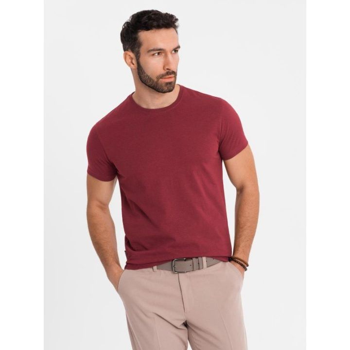 Vyriški bordo marškinėliai Ombre Clothing