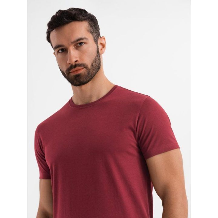 Vyriški bordo marškinėliai Ombre Clothing