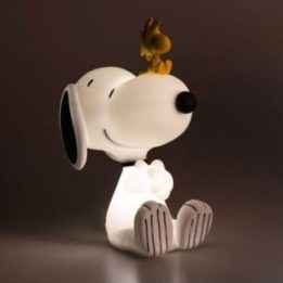 Snoopy LED naktinė lempa vaikams, PVC, USB-C