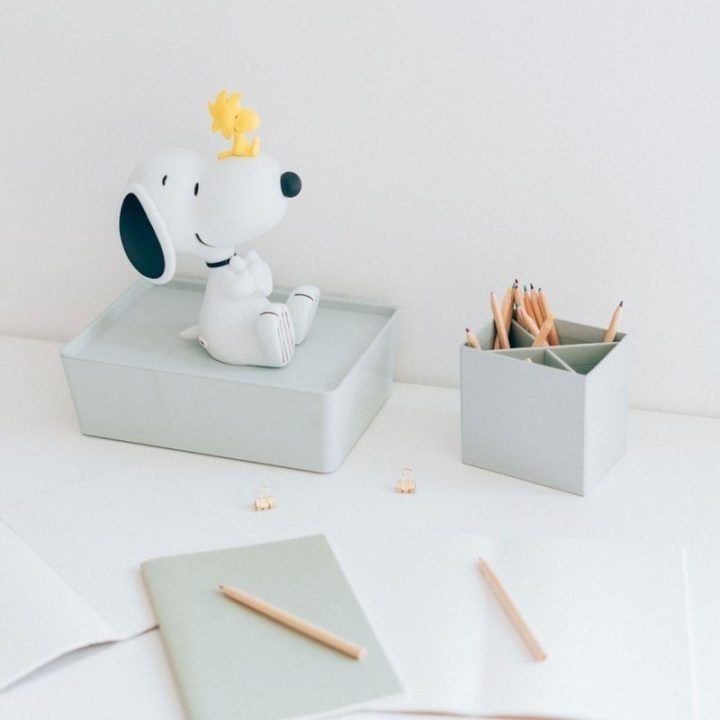 Snoopy LED naktinė lempa vaikams, PVC, USB-C