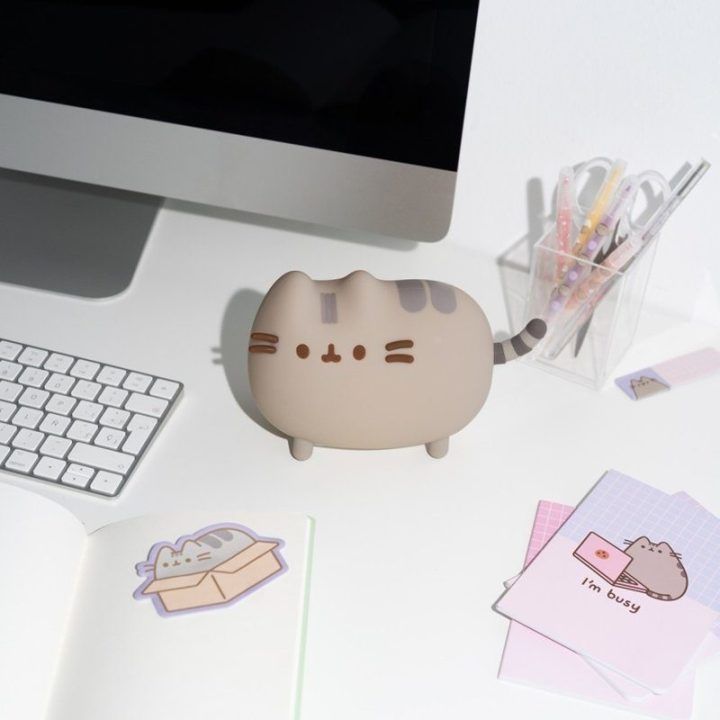 Pusheen silikoninis LED naktinis šviestuvas vaikams
