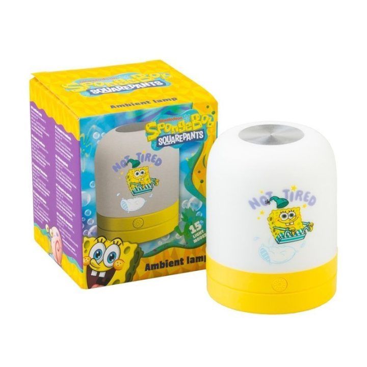 Belaidis LED naktinis šviestuvas Spongebob su USB-C