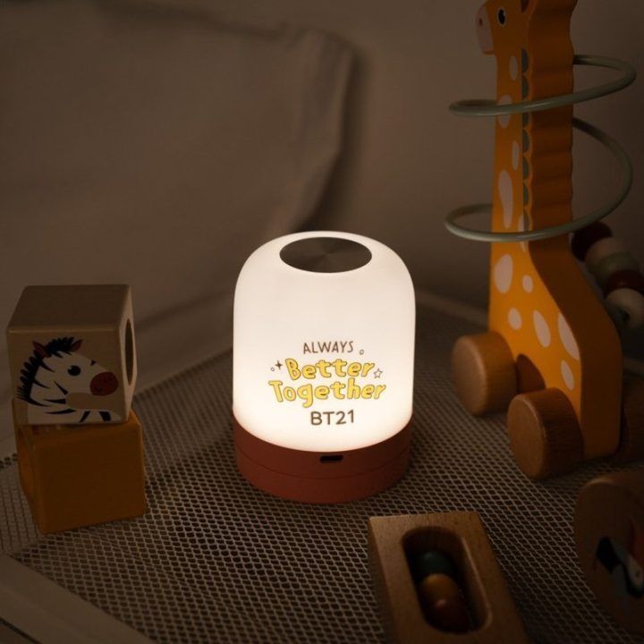 BT21 belaidė LED naktinė lempa vaikams