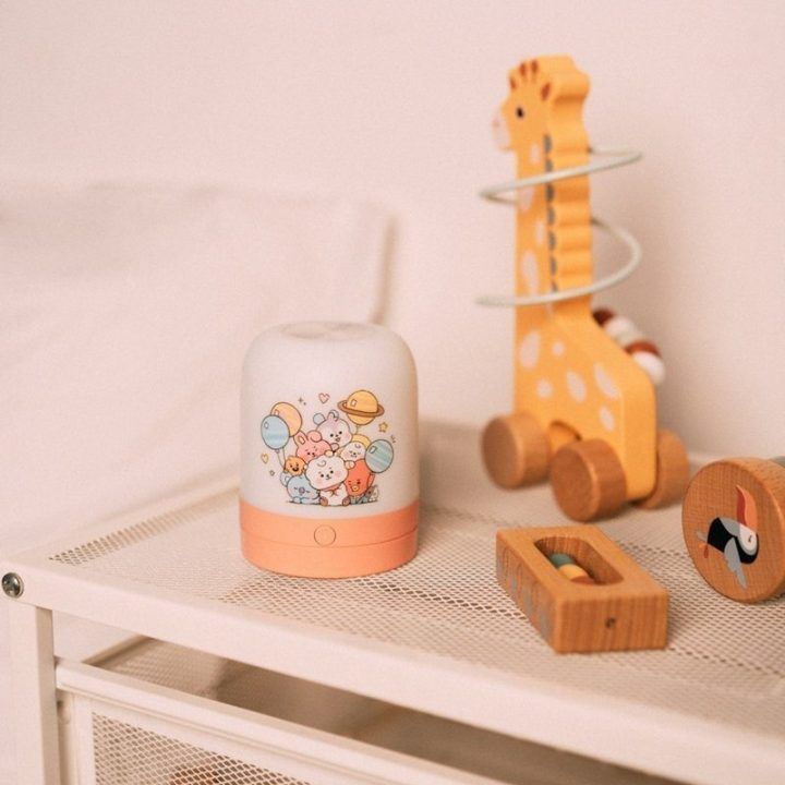BT21 belaidė LED naktinė lempa vaikams