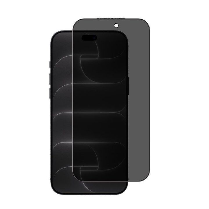 Apsauginis stiklas iPhone 18 Pro Crong Privacy 3D Armour Glass