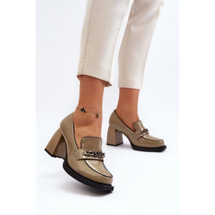 Batai blokiniu kulnu Step In Style – žalia