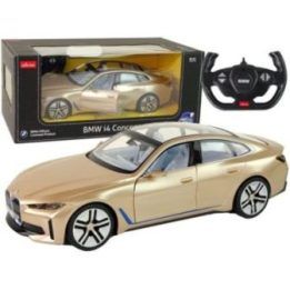 Auksinis BMW i4 nuotolinio valdymo modelis 1:14 (Rastar)