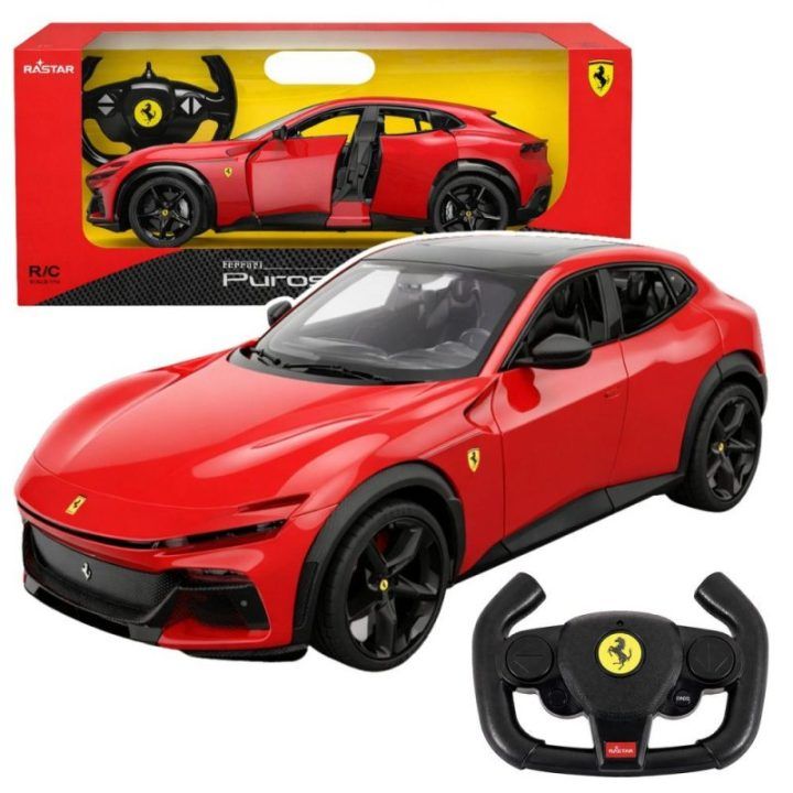 Ferrari Purosangue nuotoliniu būdu valdoma mašinėlė 1:14 (raudona)