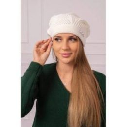 Moteriška žieminė kepurė Maryna, ekru spalvos