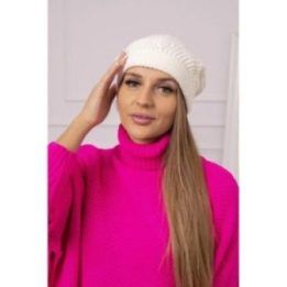 Moteriška žieminė kepurė Uliana, ekru spalvos