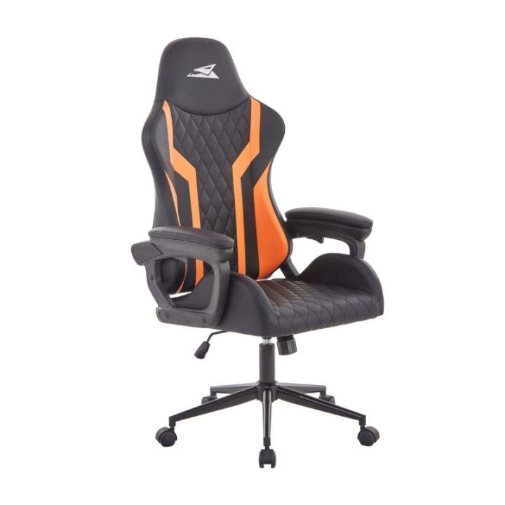 Baracuda Whale žaidimų kėdė, juoda/oranžinė