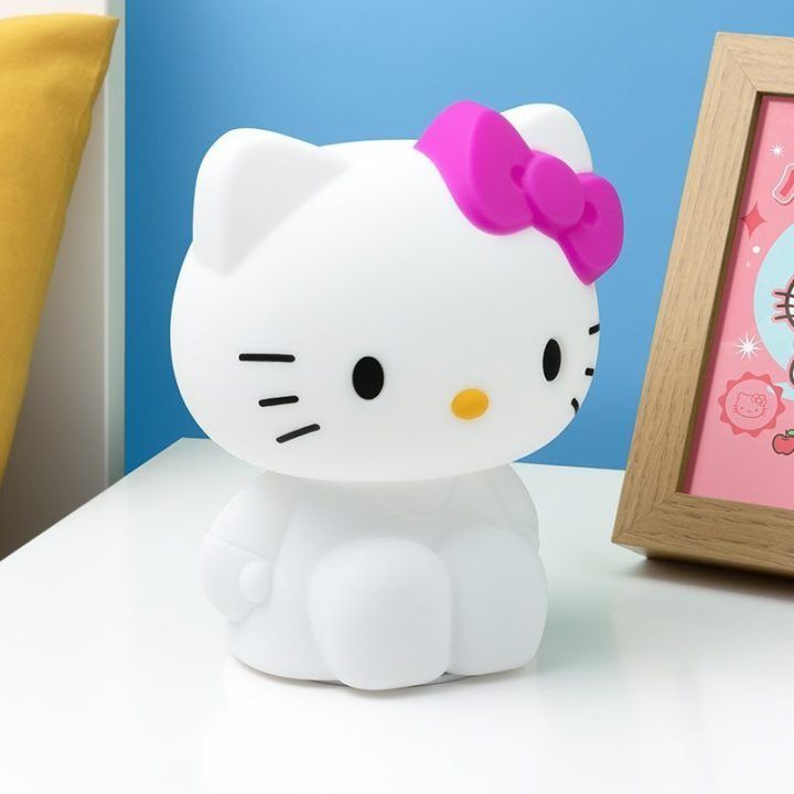 Hello Kitty silikoninis naktinis šviestuvas Paladone SquishyGlo