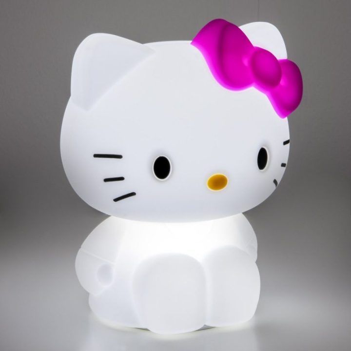 Hello Kitty silikoninis naktinis šviestuvas Paladone SquishyGlo