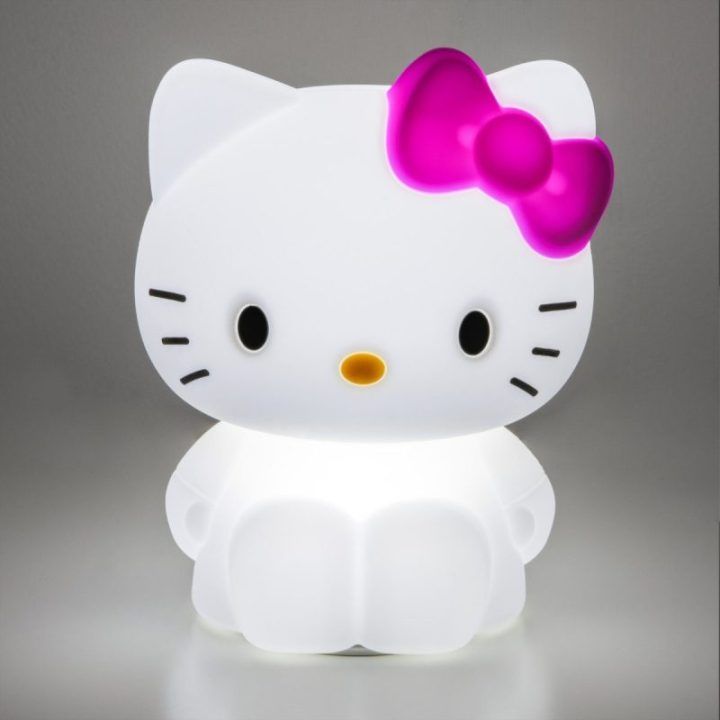 Hello Kitty silikoninis naktinis šviestuvas Paladone SquishyGlo