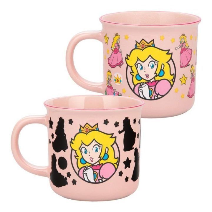 PAVADINIMAS: Paladone Super Mario Princess Peach šilumą keičiantis puodelis, 350 ml APRAŠYMAS: Šilumą keičiantis „Princess Peach