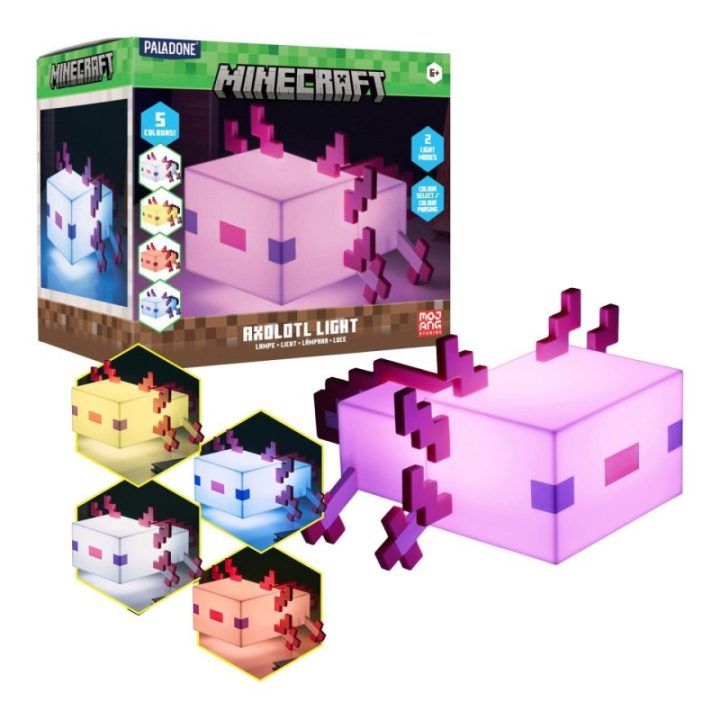Paladone Minecraft Axolotl šviestuvas
