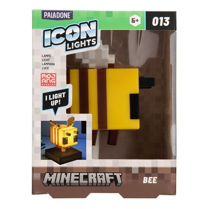 Minecraft Bee Icon Light šviestuvas