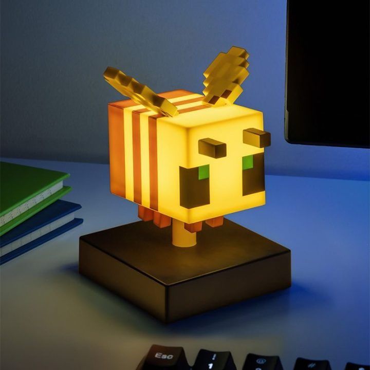 Minecraft Bee Icon Light šviestuvas