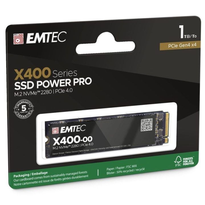 Emtec X400-00 1 TB NVMe M.2 SSD diskas