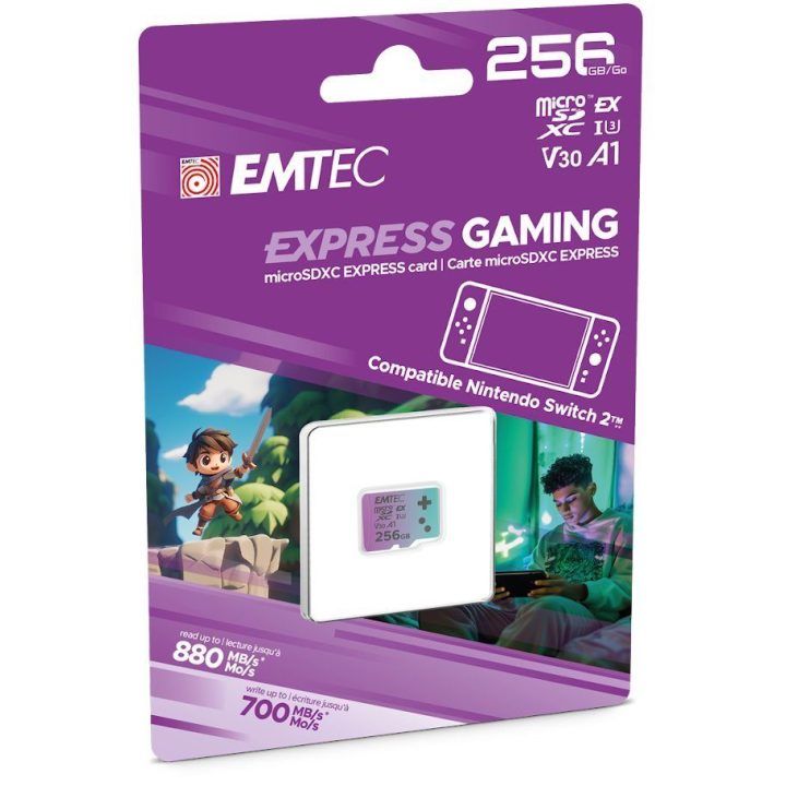 Emtec SDXC 256 GB Express Gaming atminties kortelė