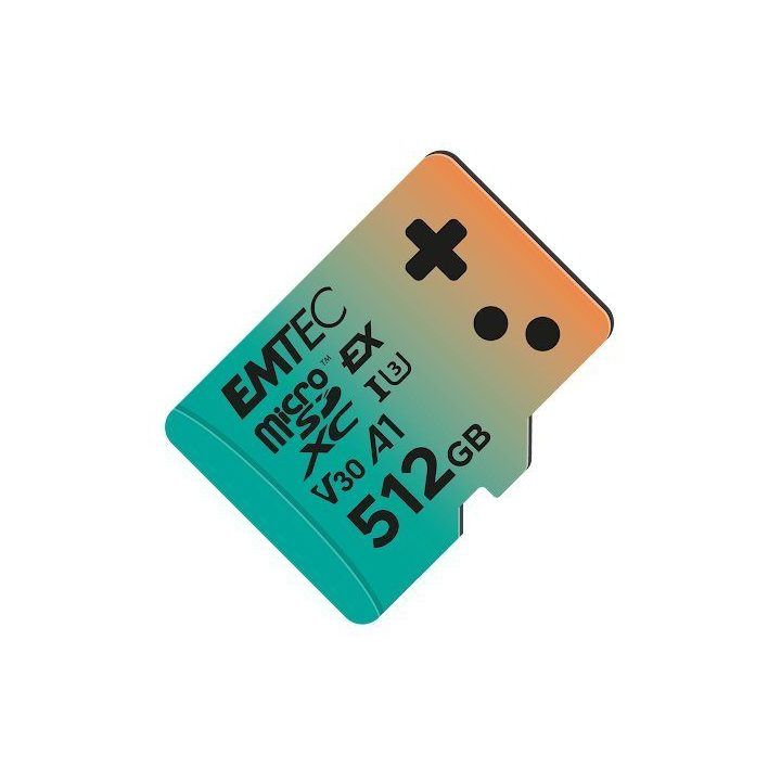 Emtec microSDXC Express Gaming 512 GB atminties kortelė