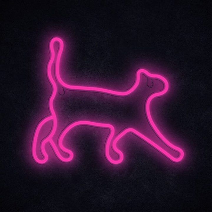 Manta Style Neon šviečiantis katinas, rožinis