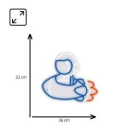 Manta SNL90MT astronauto neoninė lemputė