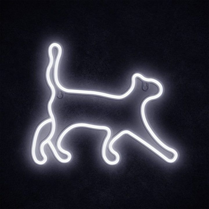 LED neoninis šviestuvas Manta Style Cat 2, baltas