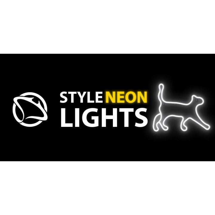 LED neoninis šviestuvas Manta Style Cat 2, baltas