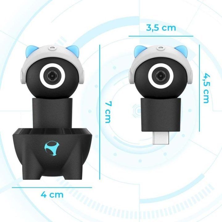 Subsonic Playcam 1080 2in1 mini kamera Nintendo Switch 2, šviesiai mėlyna
