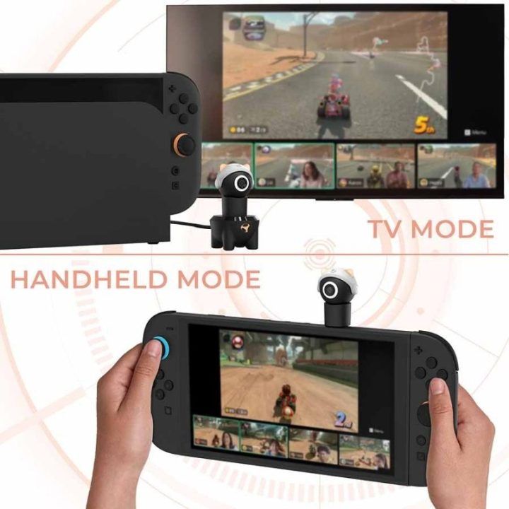 Subsonic Playcam 1080 2in1 mini kamera Nintendo Switch 2, raudona