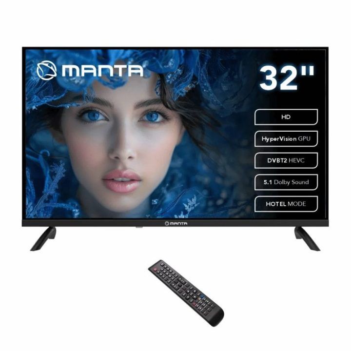 Manta 32" HD televizorius su DVB-T2/S2 imtuvais