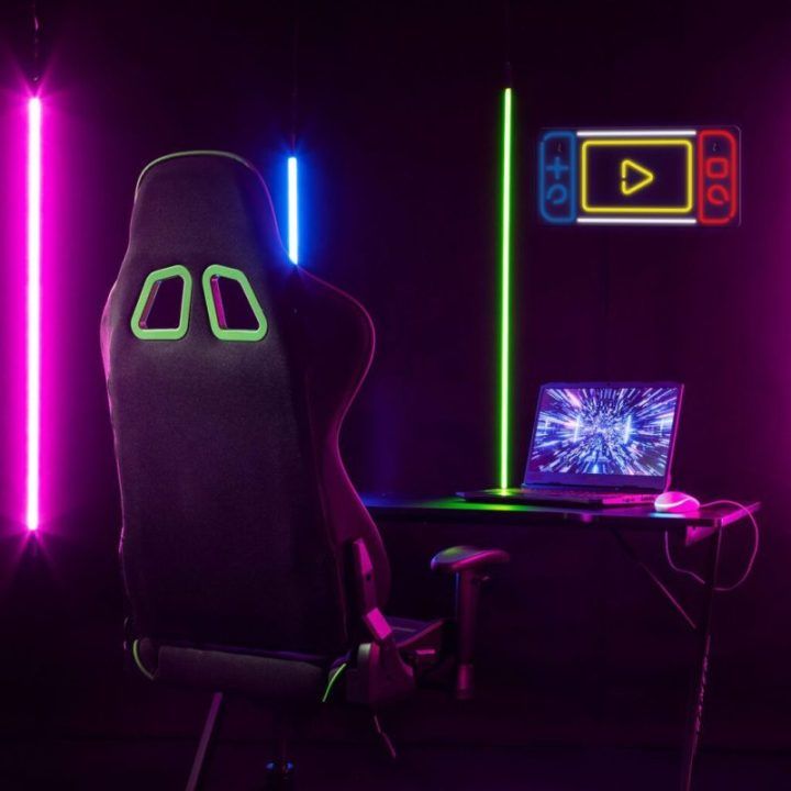 Manta Style neoninė lempa konsolės forma