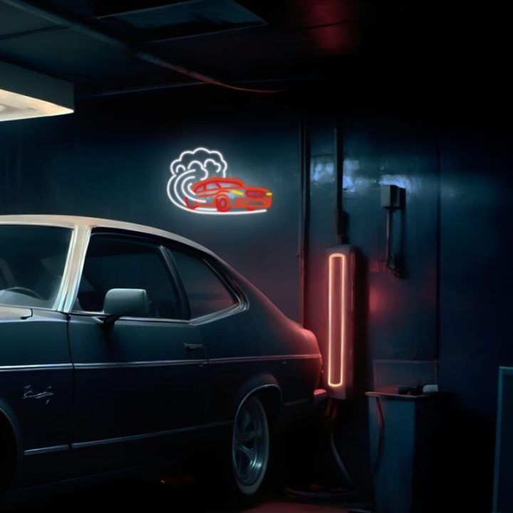 Manta SNL96MT neoninė šviesos dekoracija „Car Drift“