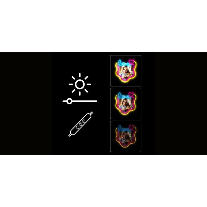 Manta MASNL131MT LOVE LED neoninis veidrodis