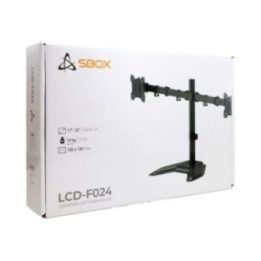 Monitorių laikiklis SBOX LCD-F024-3, juodas