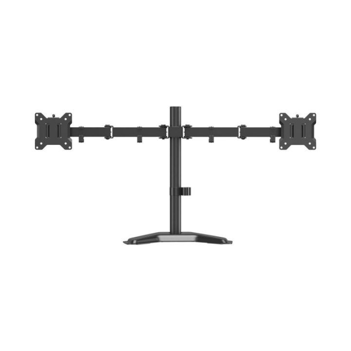 Monitorių laikiklis SBOX LCD-F024-3, juodas