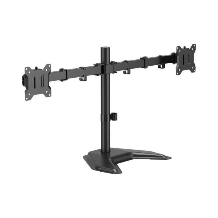 Monitorių laikiklis SBOX LCD-F024-3, juodas