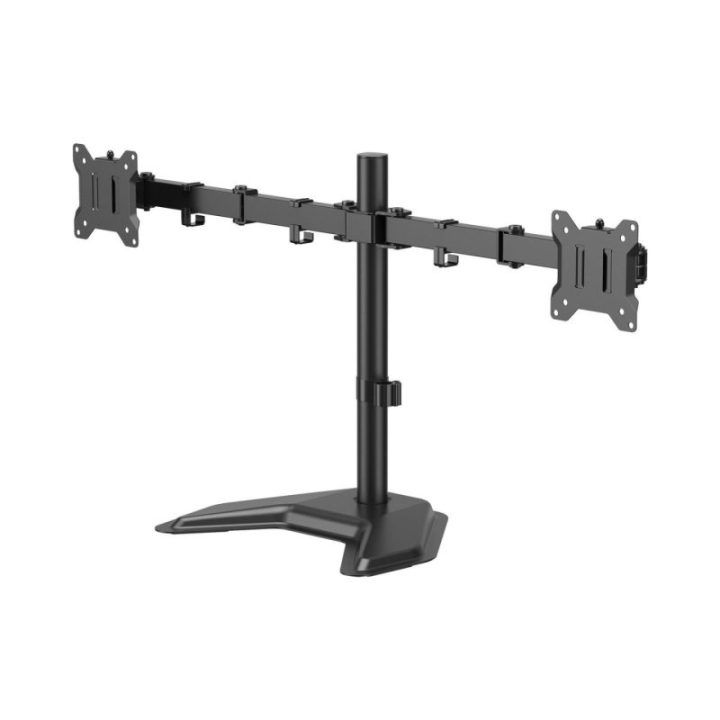 Monitorių laikiklis SBOX LCD-F024-3, juodas