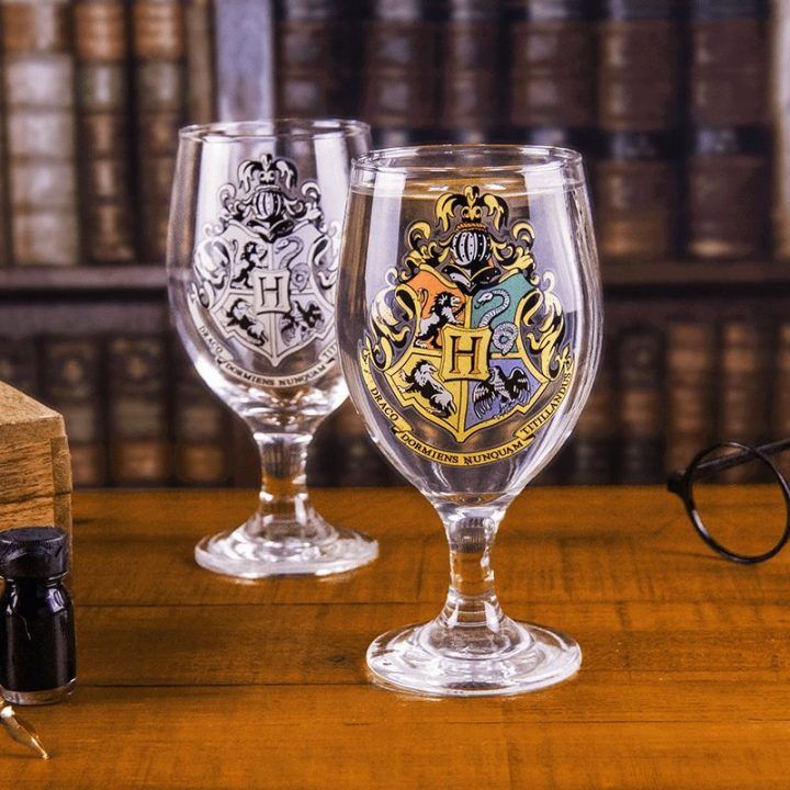 Hario Poterio „Hogwarts“ spalvą keičianti stiklinė taurė 400 ml