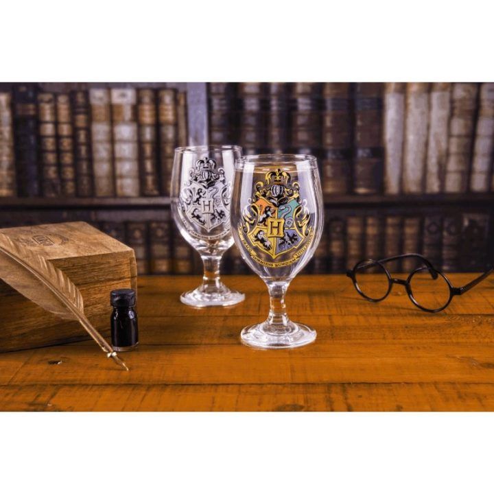Hario Poterio „Hogwarts“ spalvą keičianti stiklinė taurė 400 ml