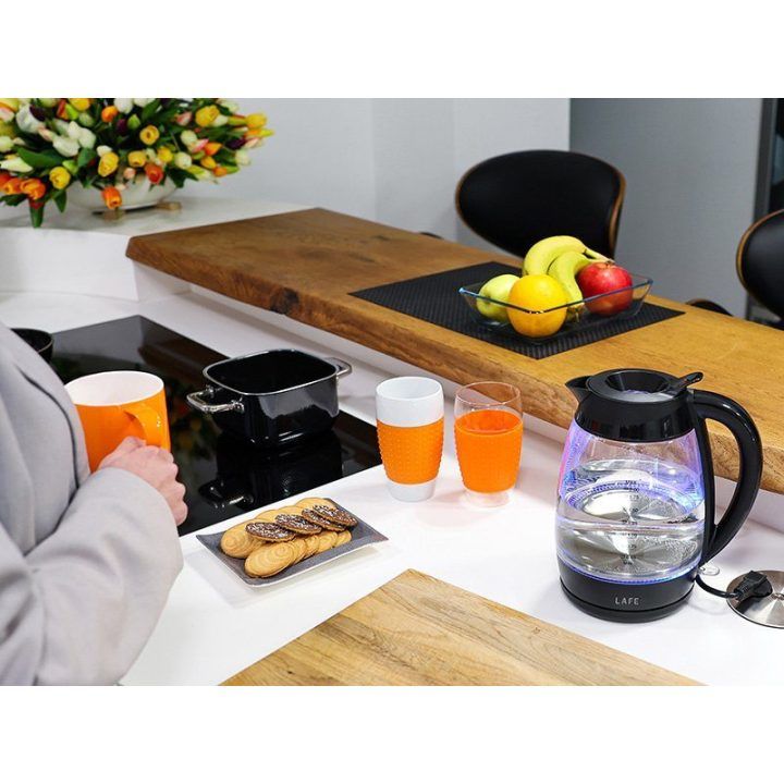 Lafe Essential XL stiklinis elektrinis virdulys 2 l