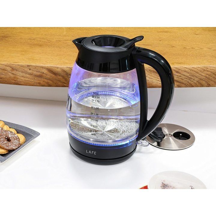 Lafe Essential XL stiklinis elektrinis virdulys 2 l
