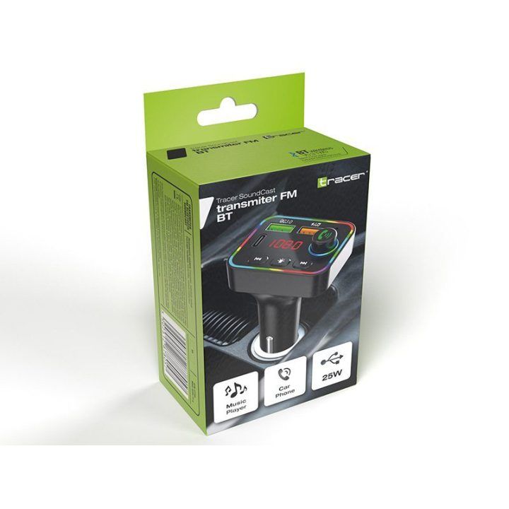 Automobilinis FM siųstuvas Tracer 47755 SoundCast su Bluetooth