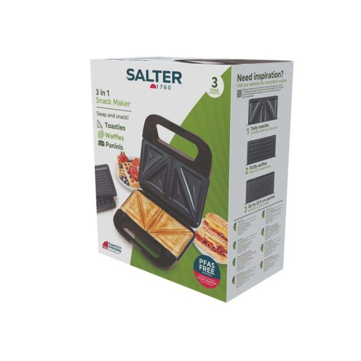Salter EK6665VDE 3-in-1 užkandžių keptuvė