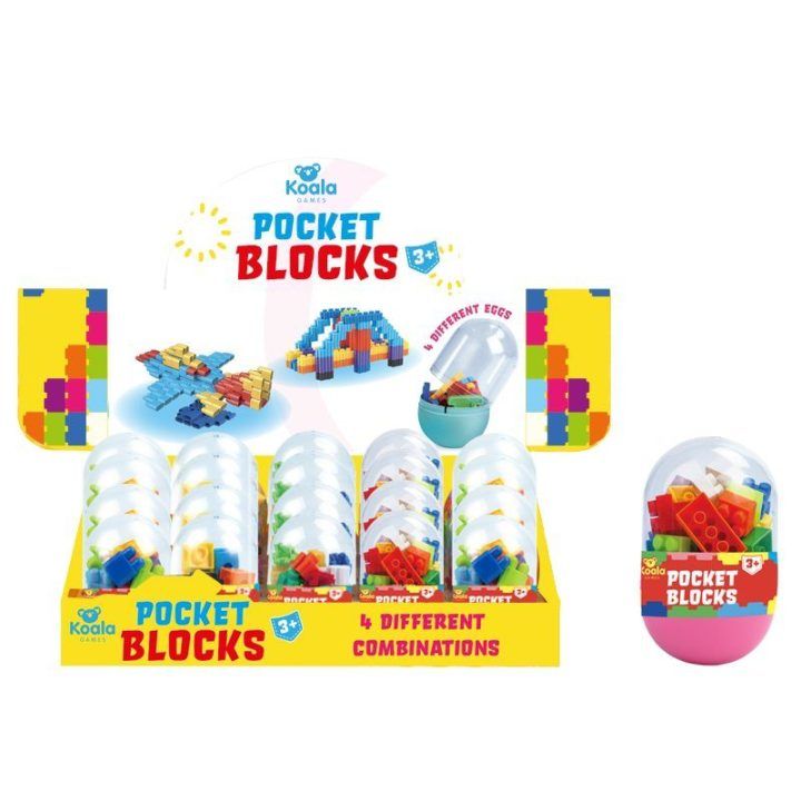 Koala Games Pocket Blocks konstruktorius 20 detalių, 3+